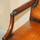 Fauteuil de bureau Gainsborough restauré cuir teint à la main