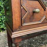 Antique 18th century solid oak Jacobean style sideboard