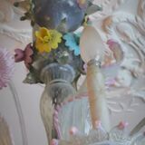 Lustre en verre Murano multicolore vers 1900
