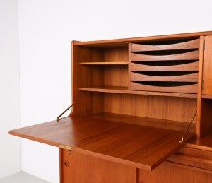 Danish design teak highboard, 1960s
