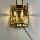 Italian brass wall lights, 1980s