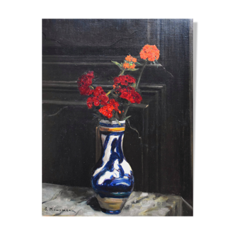 Gustav Kampmann, Vase de fleurs (vers 1910)