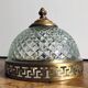 Antique glass and bronze ceiling light by Maison L.GAU