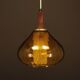 Glass pendant lamp, Danish design, 1970s, production: Denmark
