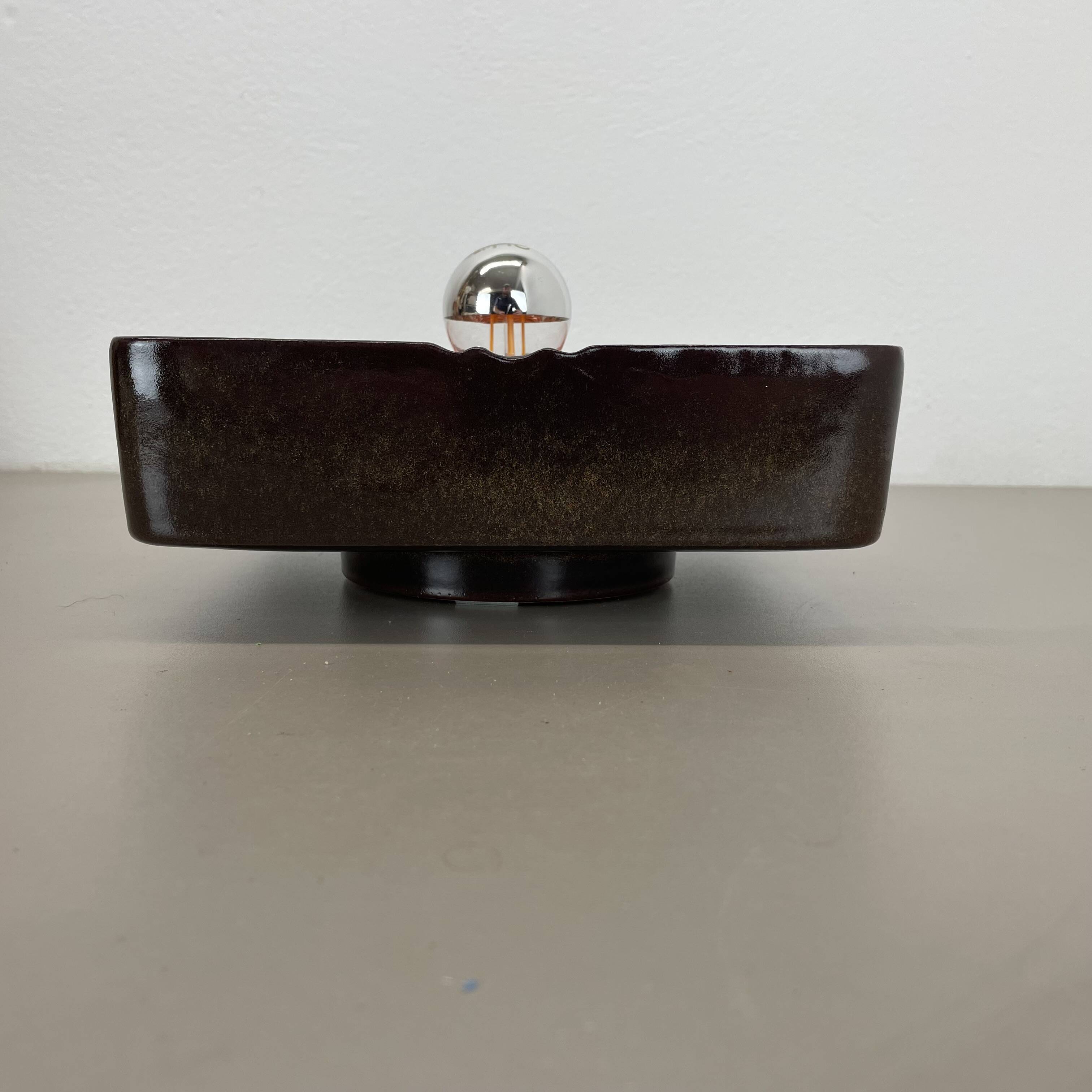 Cubic psychedelic pop art fat lava wall light by pan ceramics, germany, 1970