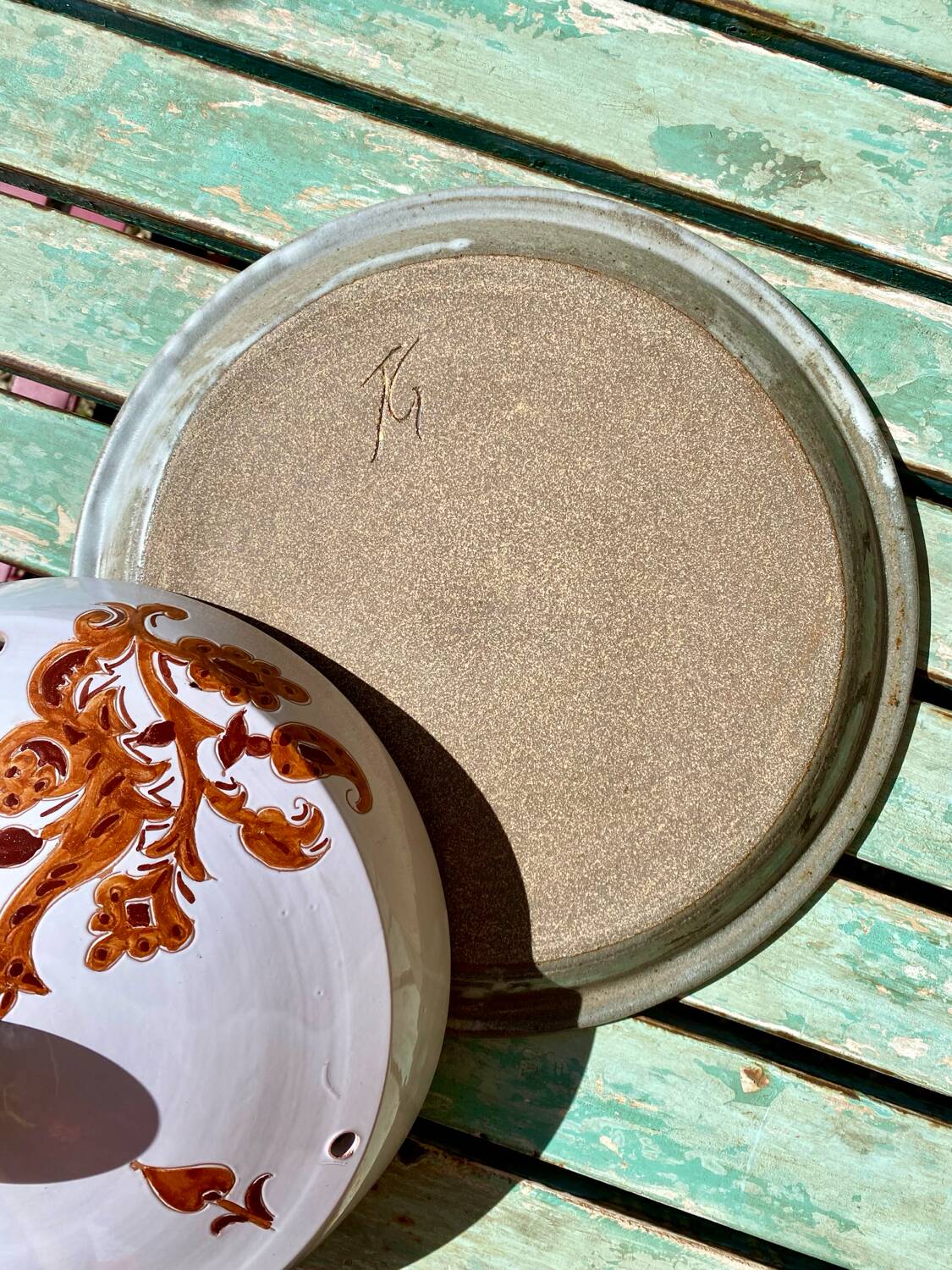 Handmade ceramic cheese bell