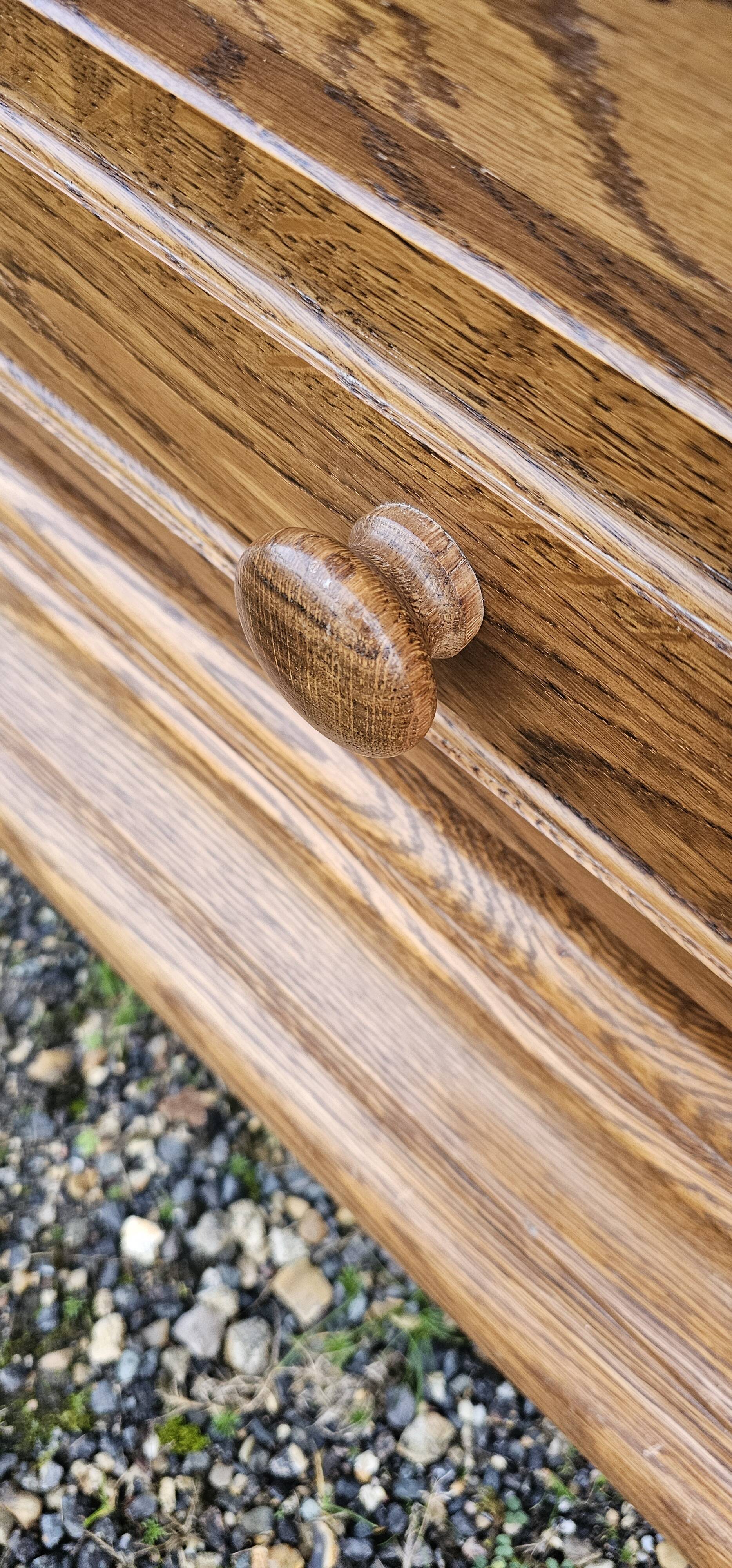 Oak wardrobe - wardrobe