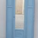 Parisian Art Deco armoire with beveled mirror and painted decoration