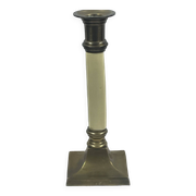 Old gold brass candle holder 20 cm