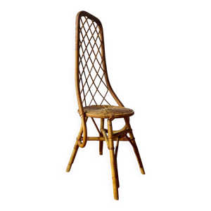 chaise rotin vintage - 1960