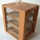 Cheese cellar of wooden table and grill decoration kitchen Normandy countryside