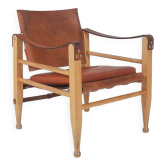 Danish Safari chair by Aage Bruun & Søn, 1950s
