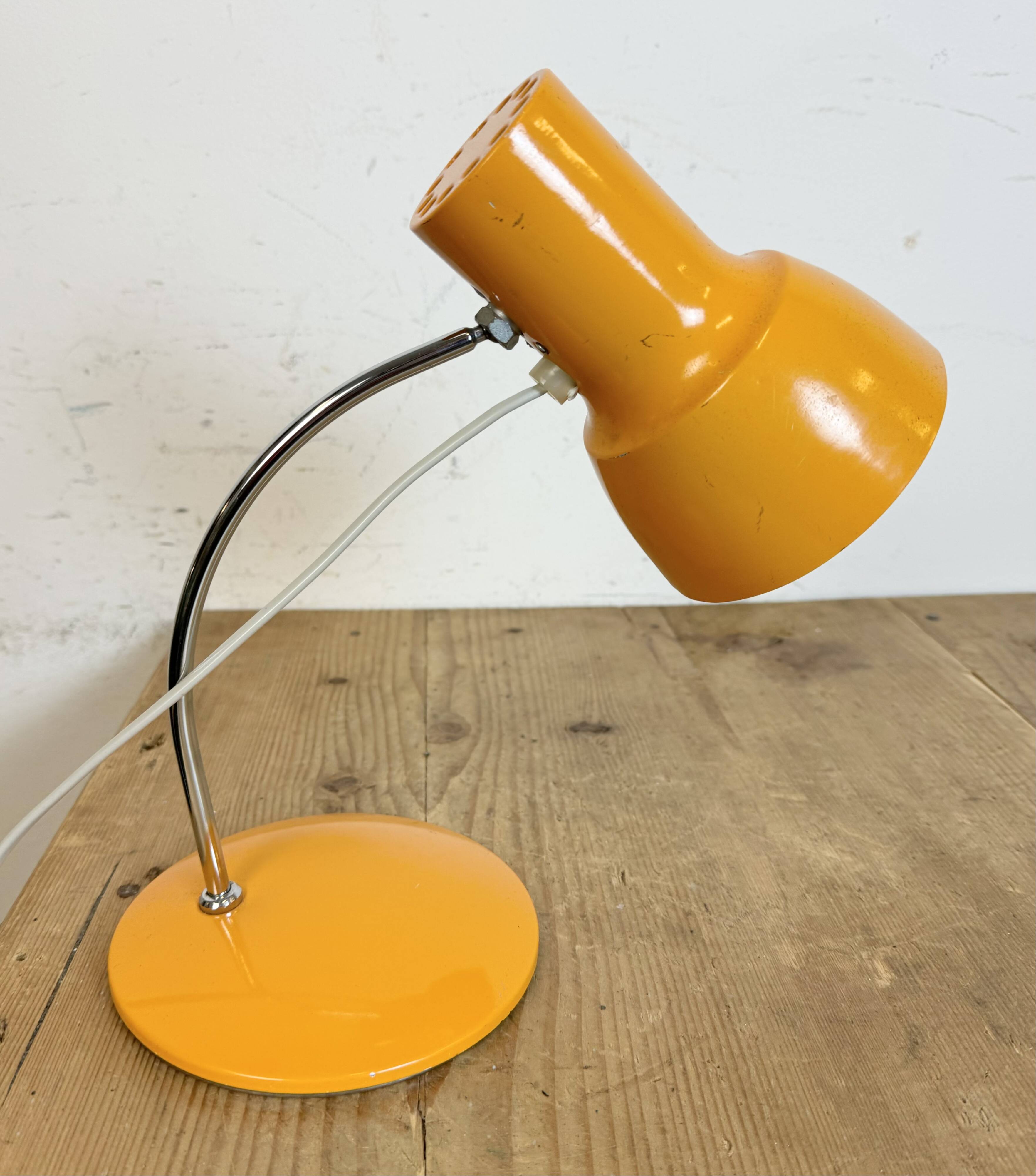 Orange Table Lamp by Josef Hurka for Napako, 1970s