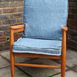 Midcentury teak lounge armchair by Scandart