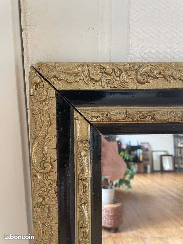 Large old golden mirror