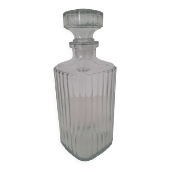 Carafe à whisky en verre striés Luminarc vintage