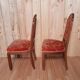 Pair of red velvet chairs