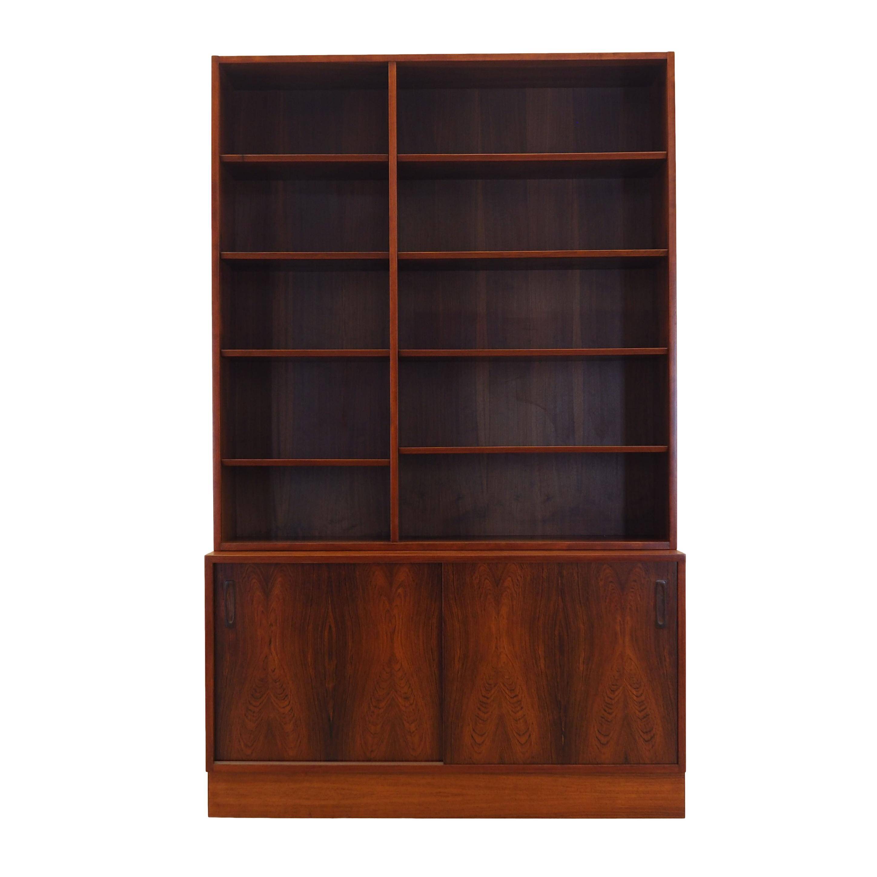 Rosewood bookcase, Danish design, 1970s, manufactured by Hundevad