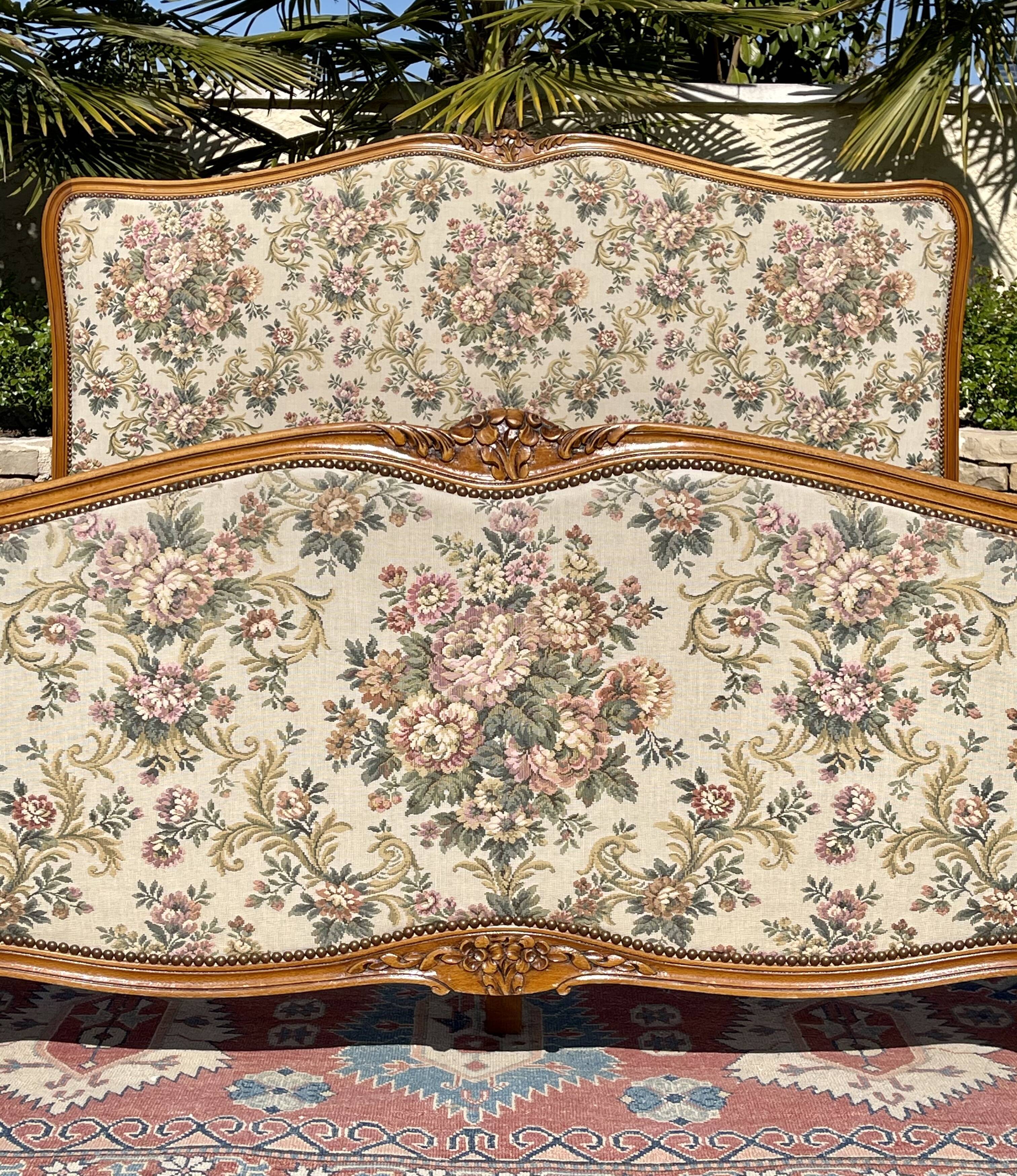 Louis XV style cherry bed