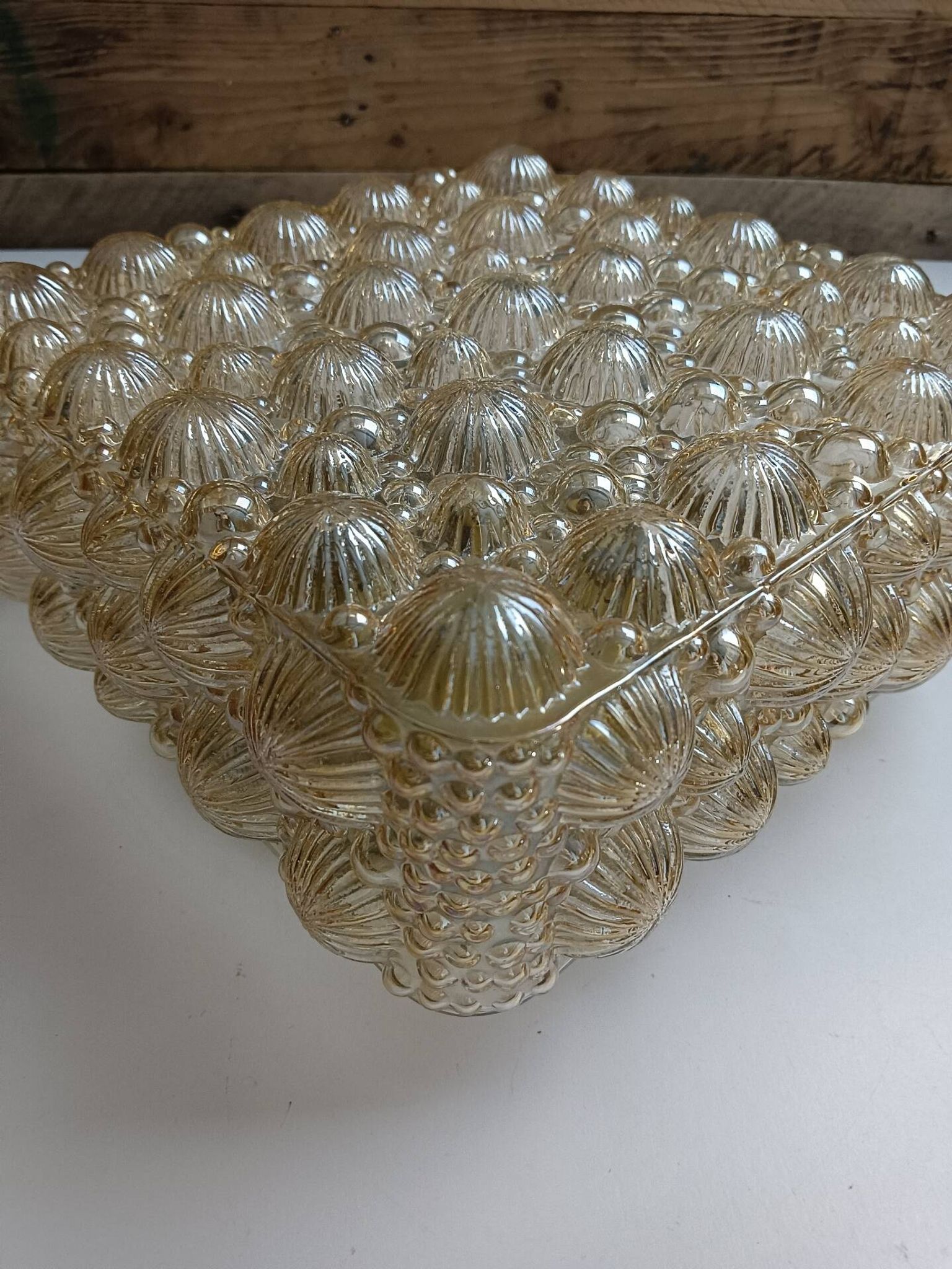 Luminaire verre et support à électrifier