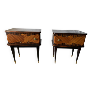 Paire de chevets vintage