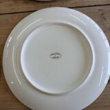 5 old checkered flat plates