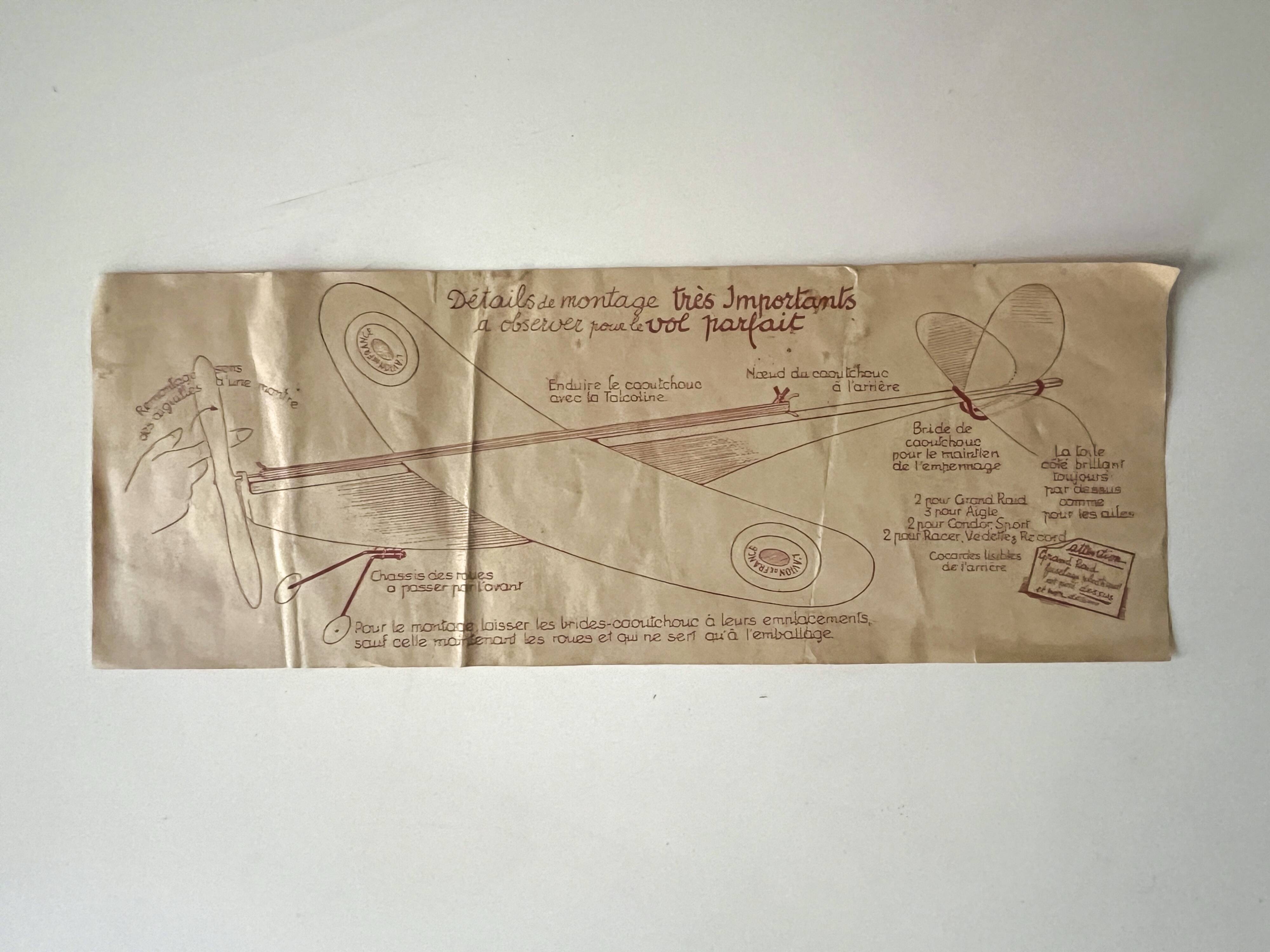 The French Airplane, "Grand Raid" model, Unmanned Aircraft, Unis France