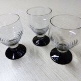 3 verres vintage