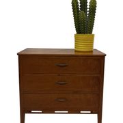 Vintage small Chest of Drawers Cabinet 1960s Oak Design