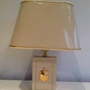 Pair of lamps decorated with golden turtles