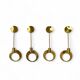 Pair of Scandinavian brass wall candlesticks by Arthur Pe, Kolbäck, Sweden