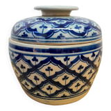 Asian blue and white ceramic ball pot