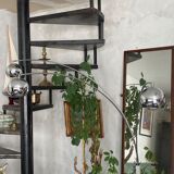 Floor lamp with 3 arms of lights circa 1970/1980