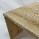 Italian travertine pull out tables, 1970