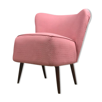vintage pink cocktail chair / club seat / single seat