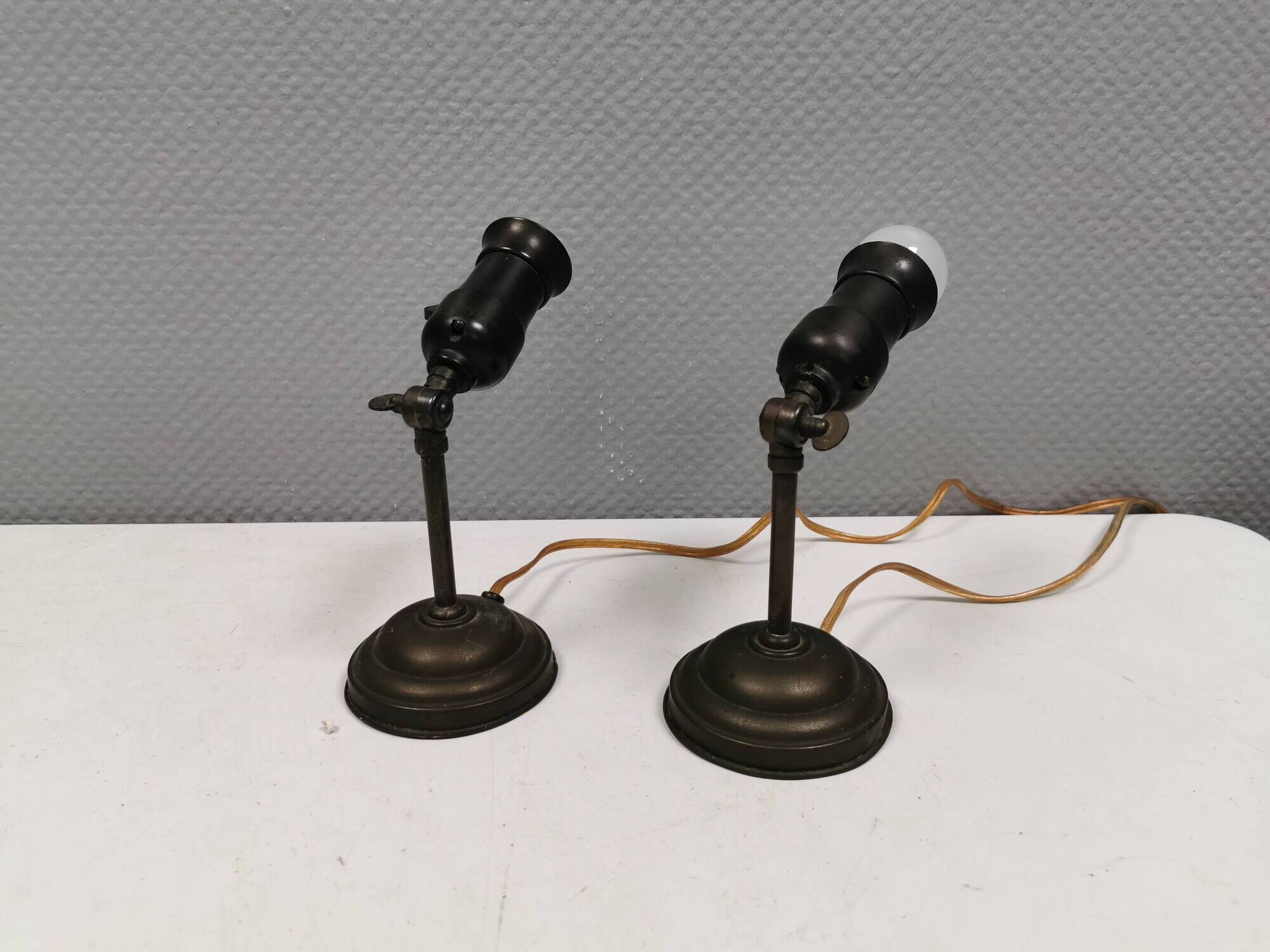 A set of antique wall lamps (they are from before 1930) from Danish NES.