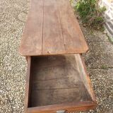 Large farmhouse coffee table, old table