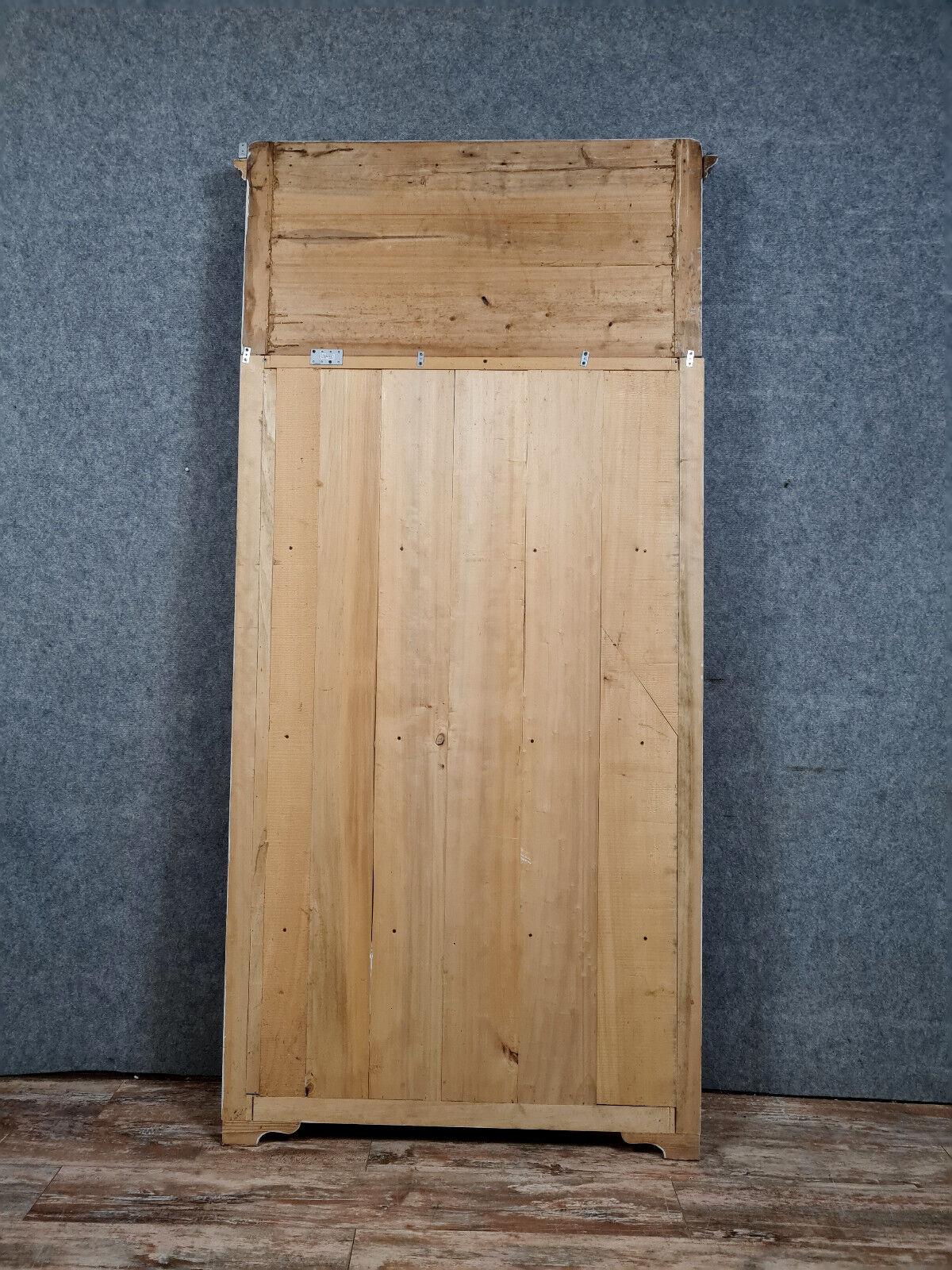 Pharmacy woodwork panel in lacquered wood circa 1900