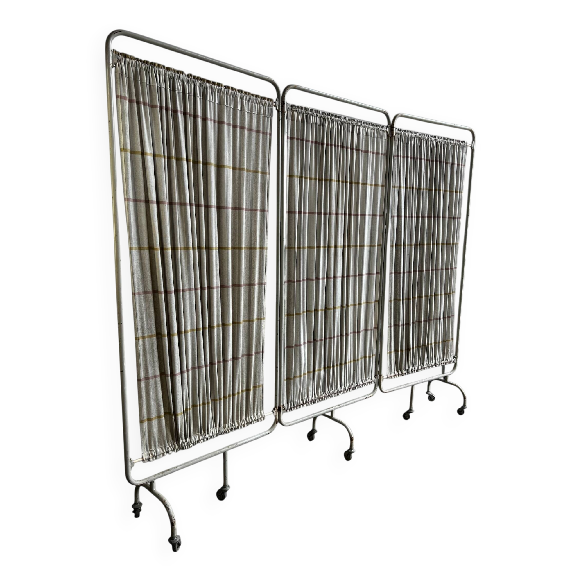 Vintage metal room divider/screen 3 empty