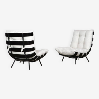 Pair Of Costela Lounge Chairs By Carlo Hauner And Martin Eisler, 1950s