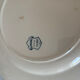 Flat plate iron earth Longwy model Ycho - blue flower faience ja