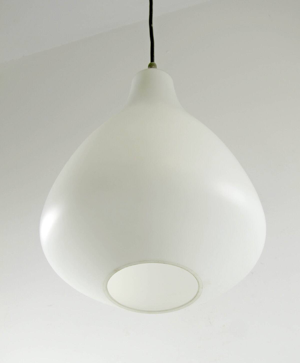 Lisa Johansson-Pape Vintage Opal Glass Pendant – Finnish Mid-Century Light