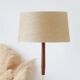 Vintage teak floor lamp from the 60s – renovated & chic design