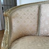 Louis XVI ivory and gold basket bench