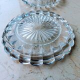 Pair Baccarat wine bottle coaster