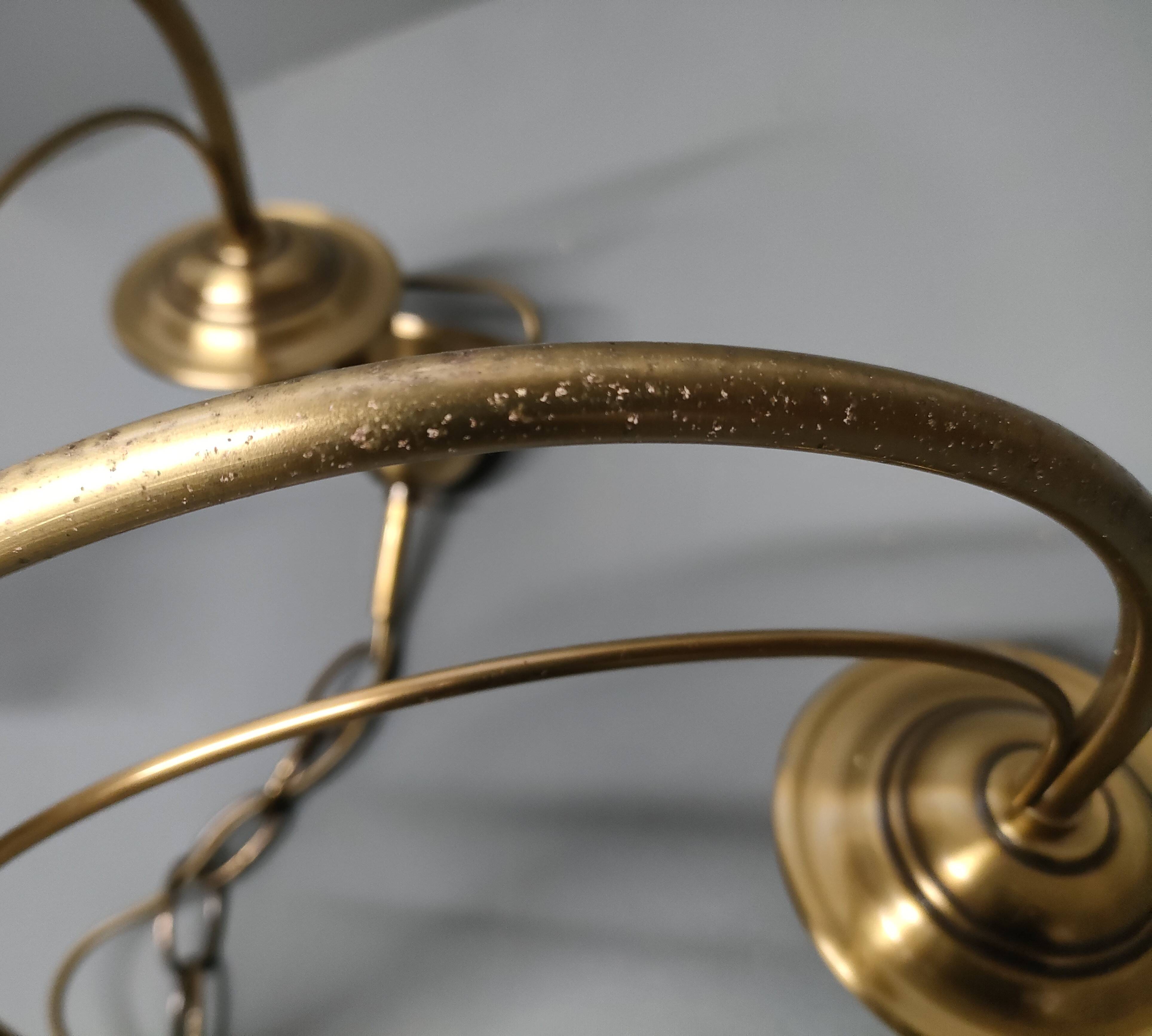 CVL (Val de Loire Creations) ~ Chandelier ~ Chatelet Collection - 5 lights ~ Burnished brass - 21st century