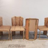 Set de 4 chaises de salle à manger vintage italiennes, 1970