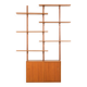 Scandinavian mid-century teak wall unit, Denmark 1970s