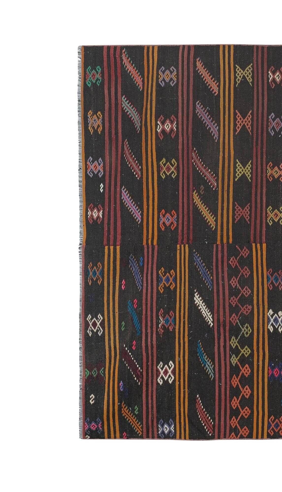 Tapis Kilim turc vintage tissé main
