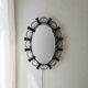Hillebrand illuminated wall mirror wrought iron 1980s